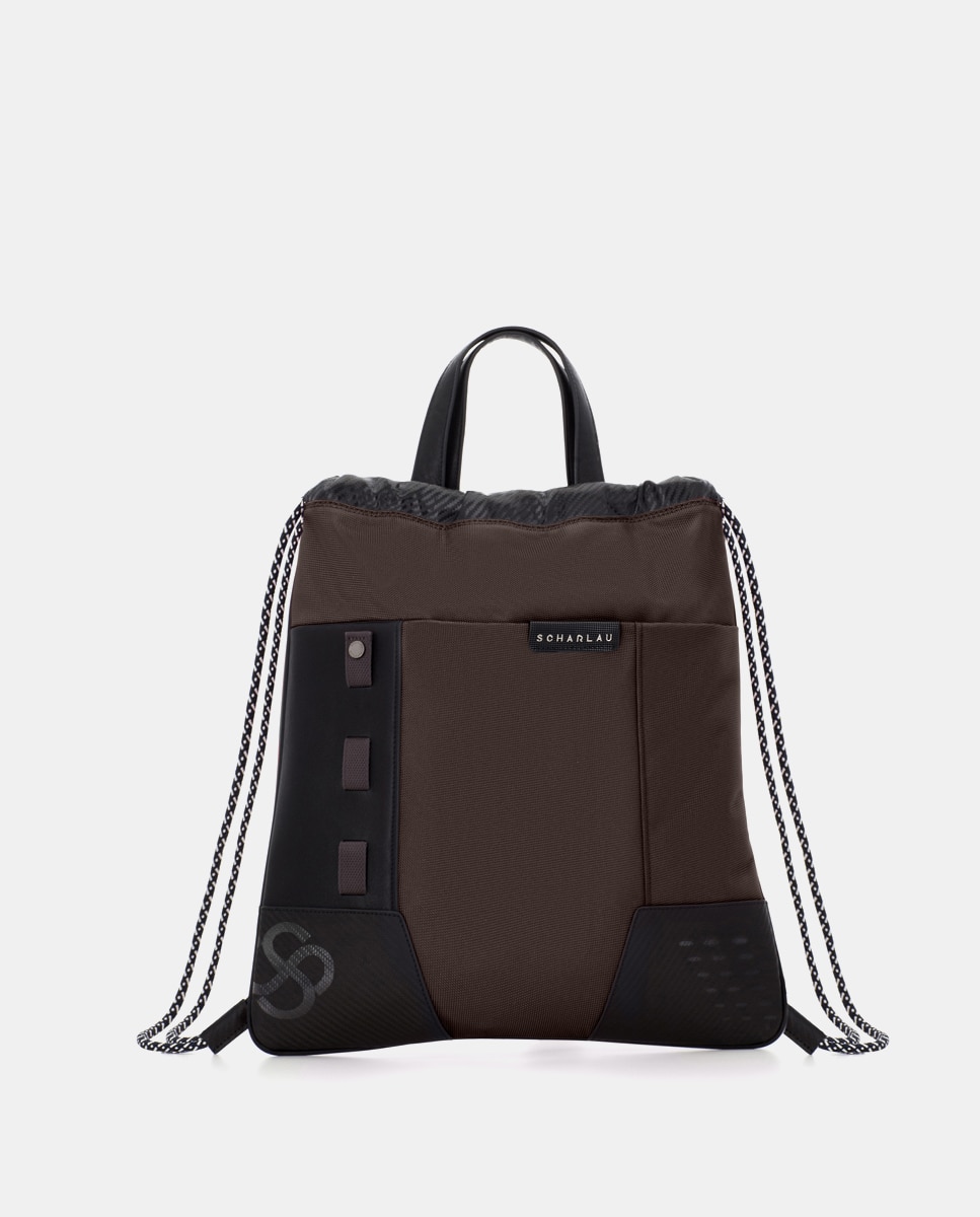 Mochila Fina Castanho-escuro-1