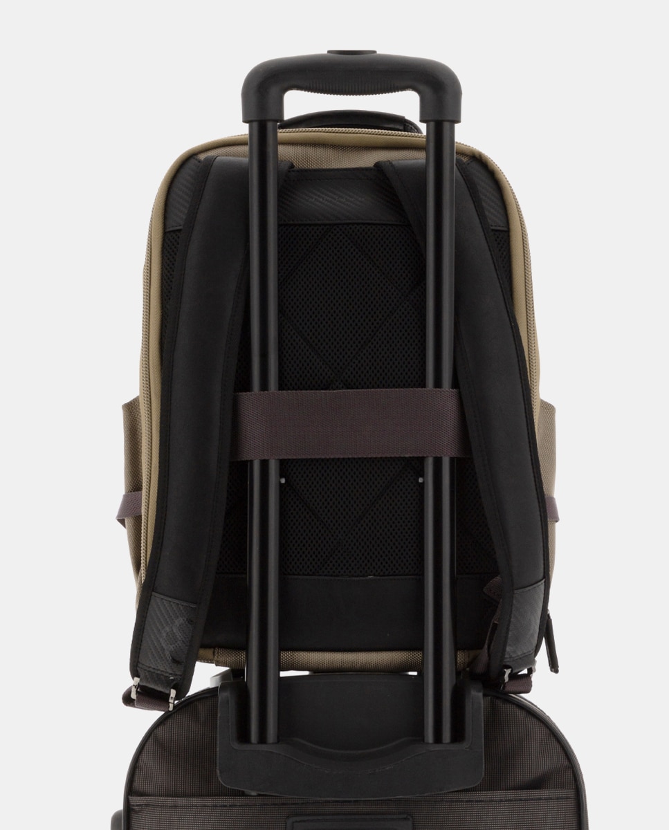 Mochila de Dois Compartimentos Bege-6