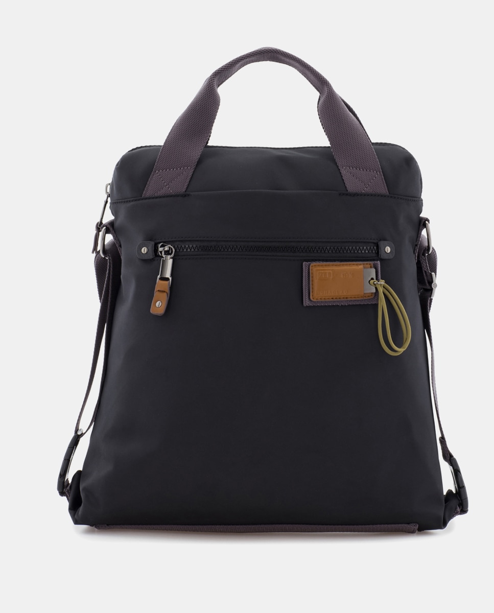 Mala Transformável em Mochila Preto-1