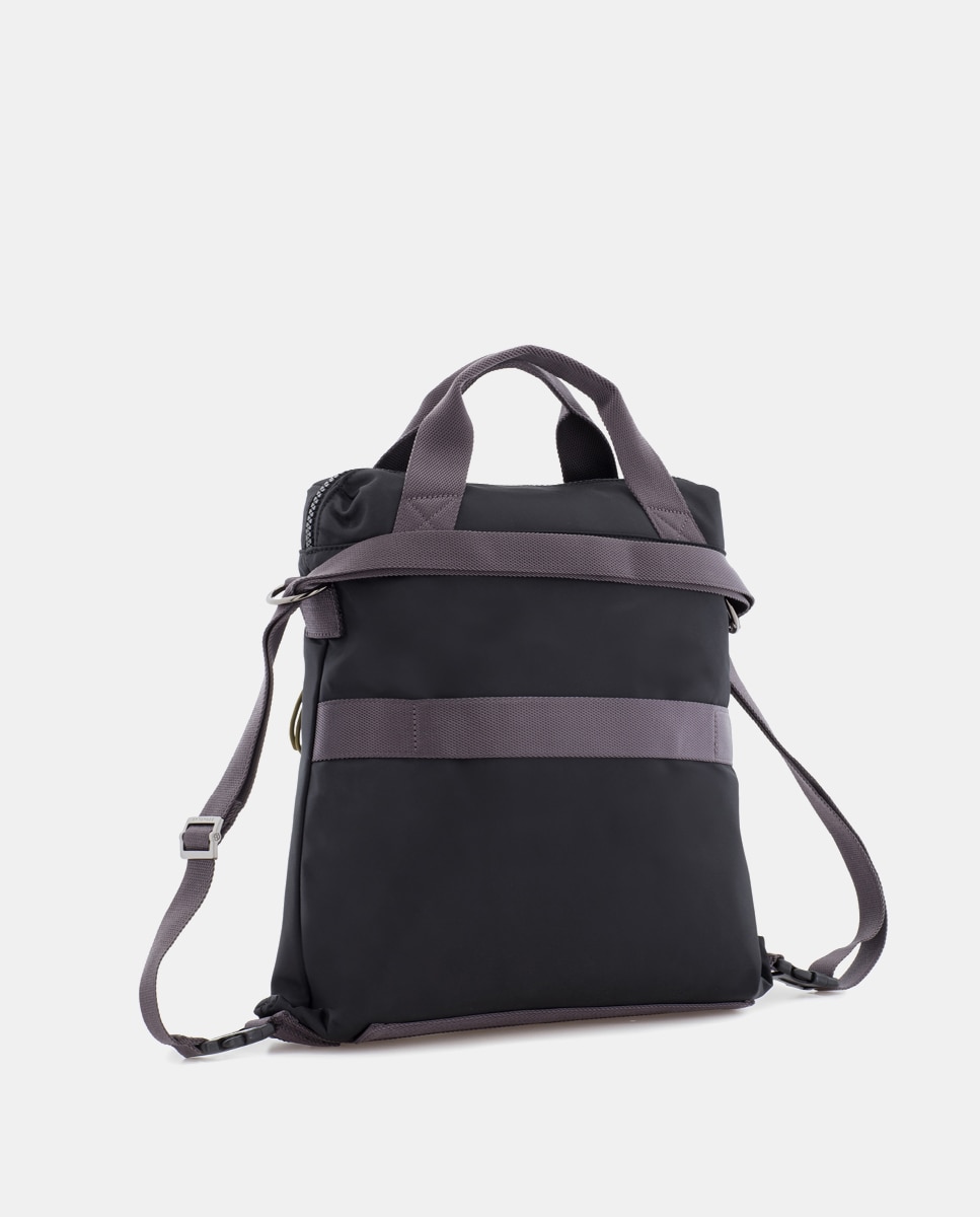 Mala Transformável em Mochila Preto-2