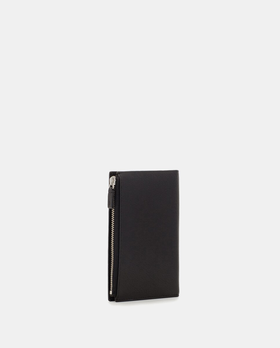 Carteira de Pele com Porta-moedas Preto-3