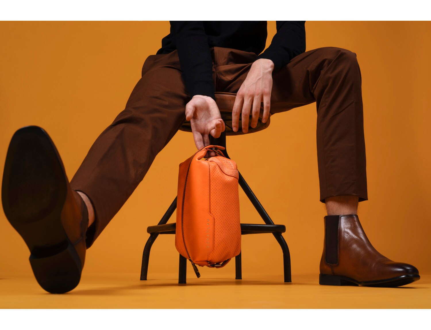Necessaire de Pele Pequeno Preto-6