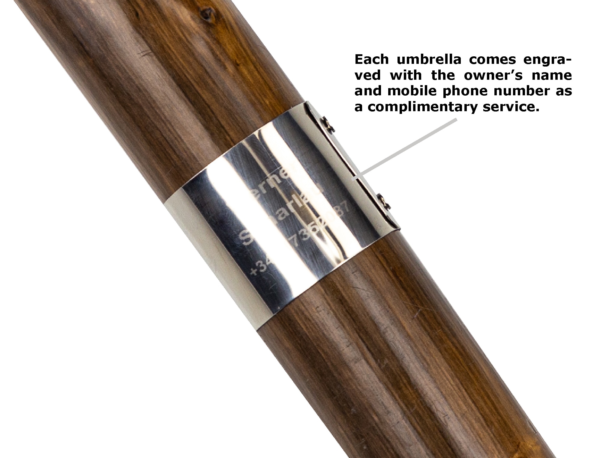 Guarda-chuva Grande de Castanho Multicolor-3