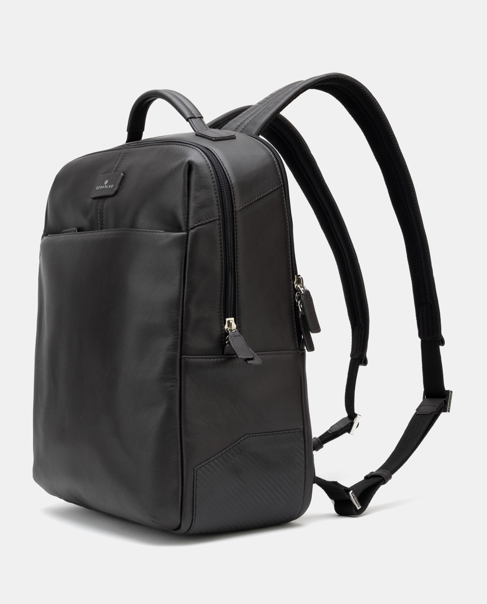 Mochila de Pele Pequena Preto-3