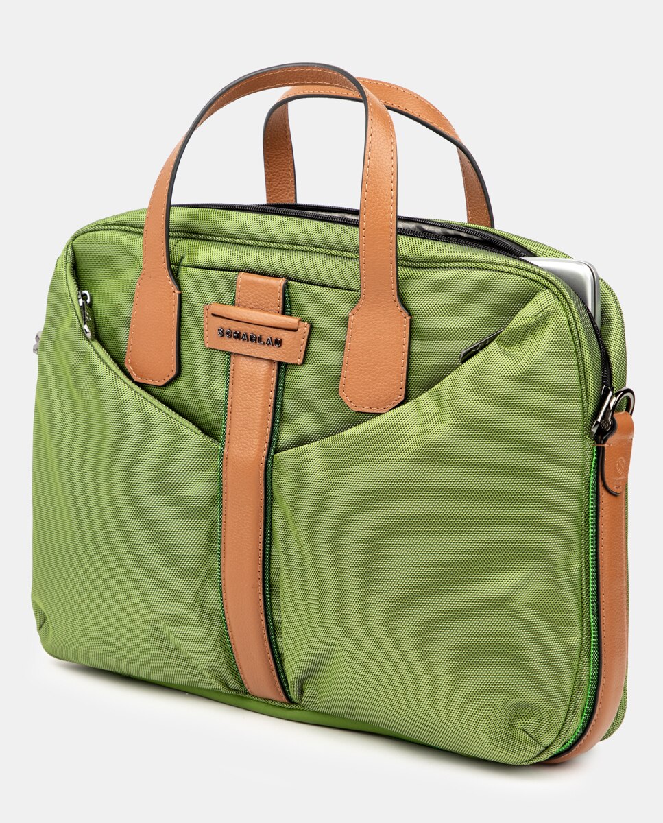 Pasta em Tecido - Laranja Verde-2