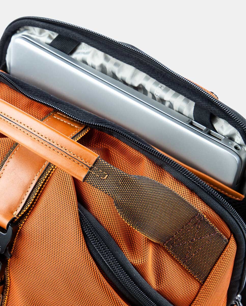 Mochila com Detalhes em Pele para Portátil Cinzento-escuro-5