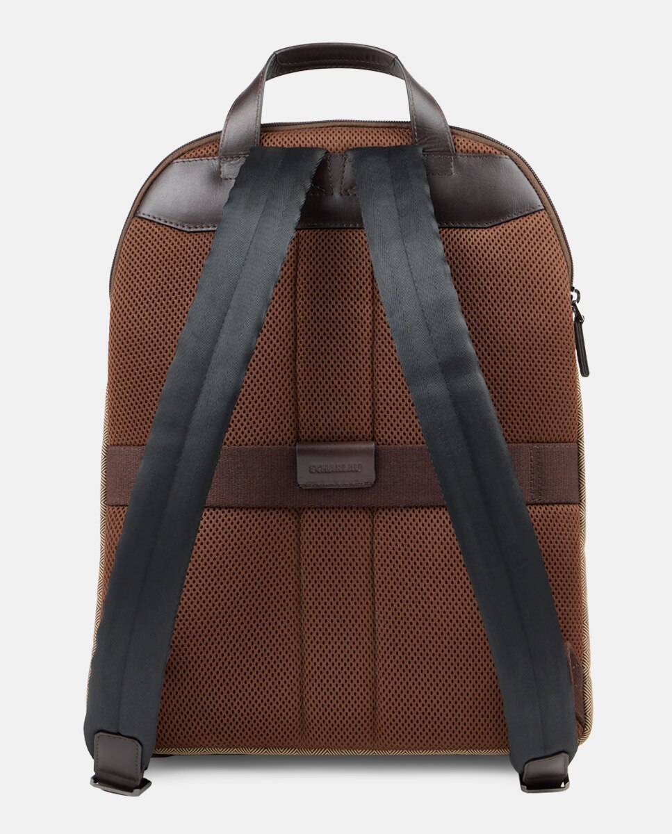 Mochila Redonda para Portátil Bege-3