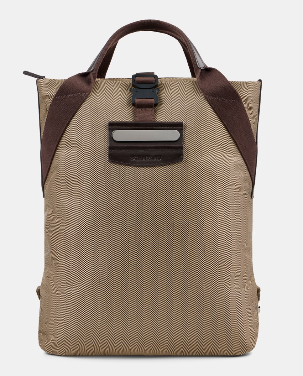 Imagem 0 de Mochila com Bolso para Computador Portátil com Detalhes em Pele