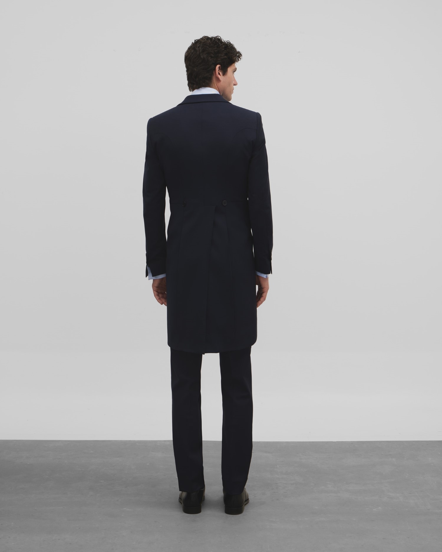 Levita de Fraque Stretch Slim em Azul-marinho Azul-marinho-2