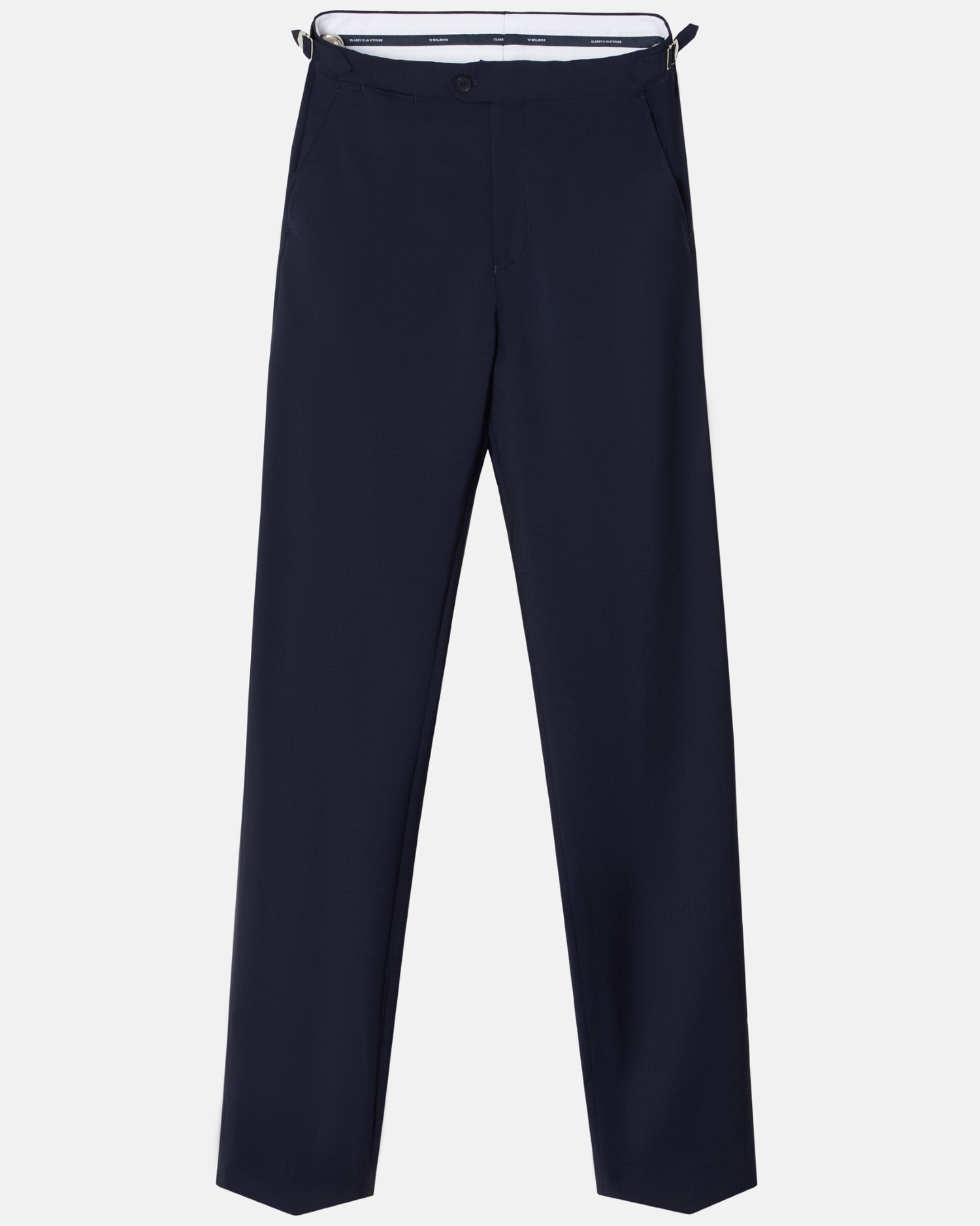 Calças de Fraque Classic Stretch em Azul-marinho Azul-marinho-4