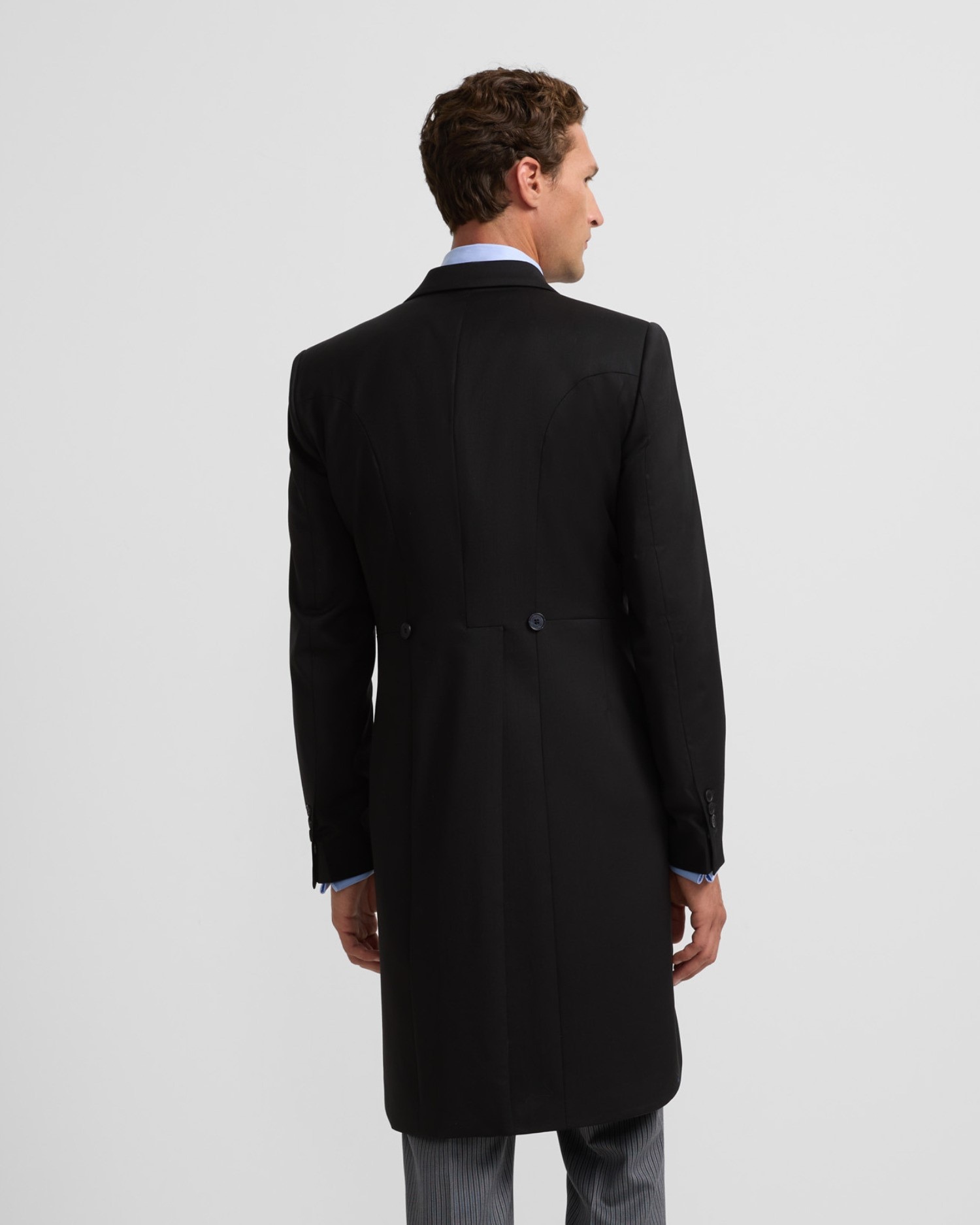 Fato de Cerimónia Clássico Stretch em Preto Preto-2