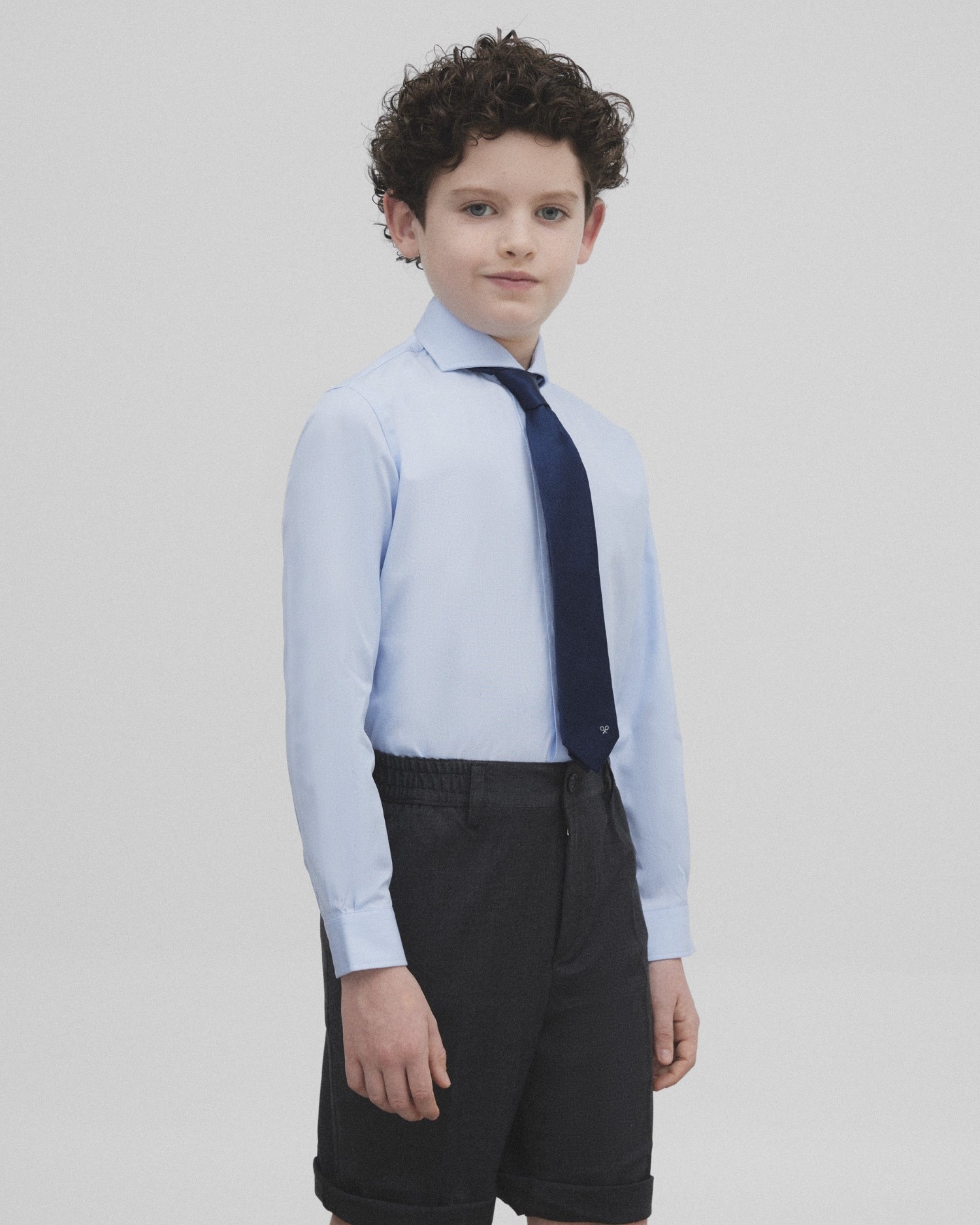 Imagem 0 de Camisa Infantil em Azul-claro de Manga Comprida