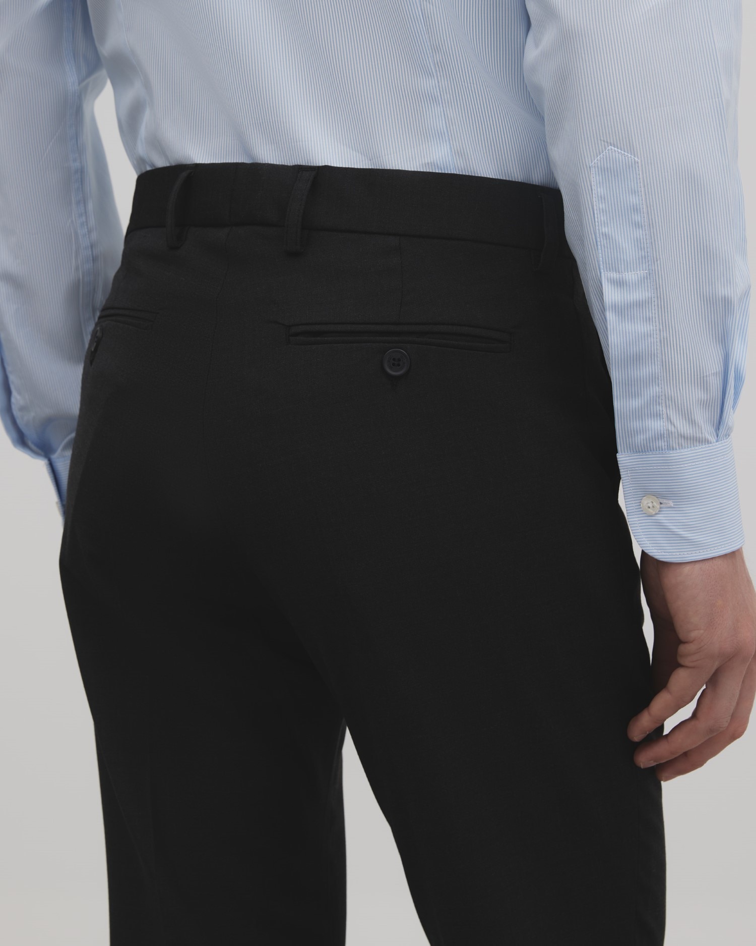 Calças de Fato Classic em Cinzento-escuro Preto-3