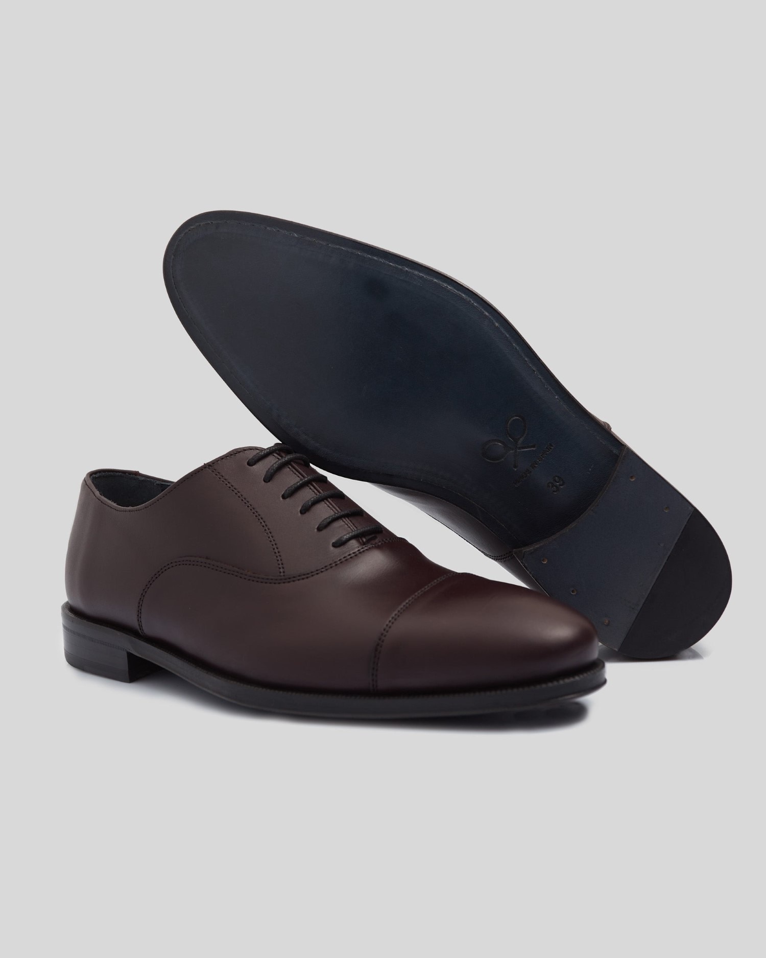 Sapatos de Cordões em Pele Tailoring Bordeaux-5