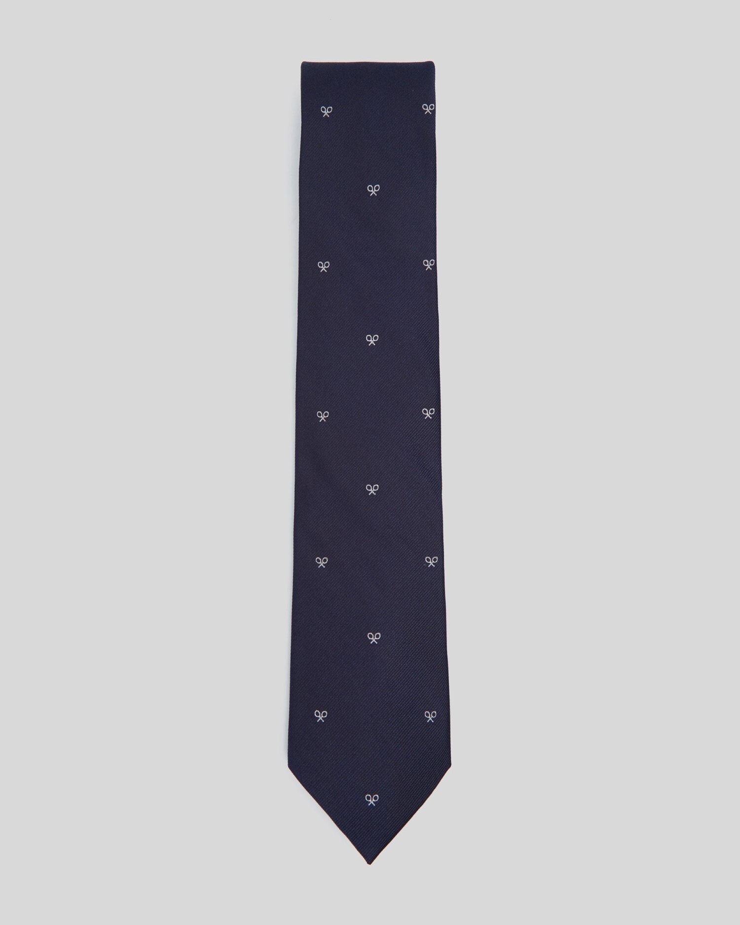 Gravata com Motivos Raquetes Azul-marinho Azul-marinho-1