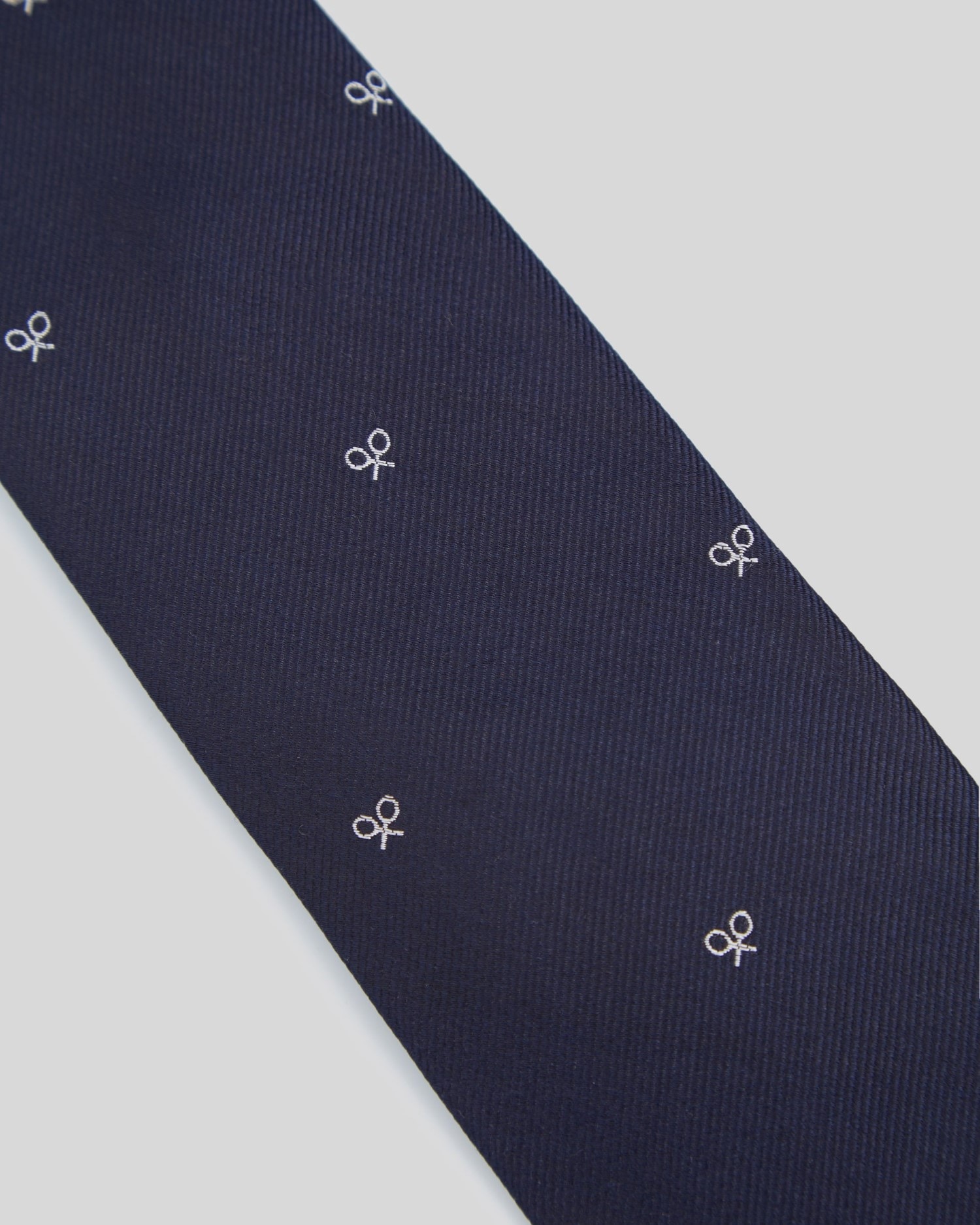 Gravata com Motivos Raquetes Azul-marinho Azul-marinho-5
