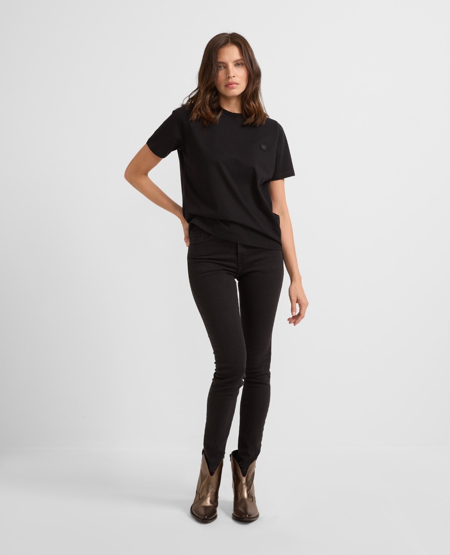 Imagem 0 de Jeans Slim Fit em Preto