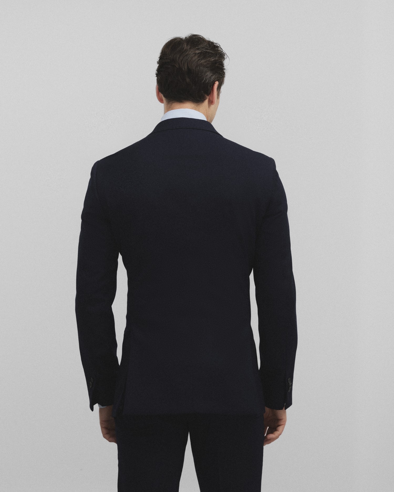 Blazer Slim Liso em Azul-marinho Azul-marinho-2