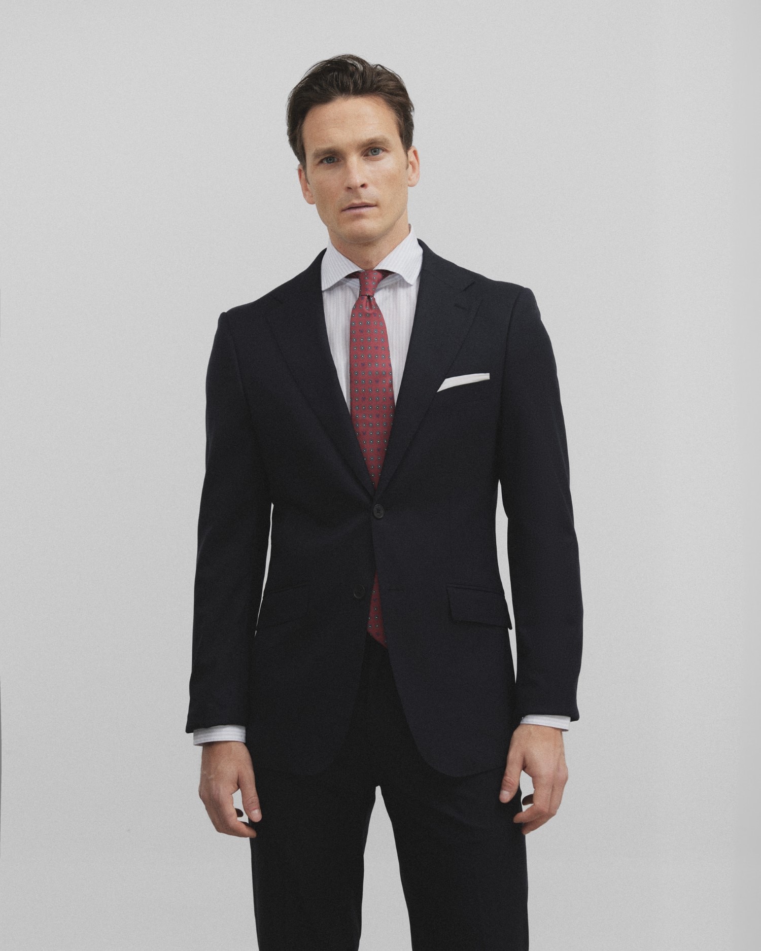 Blazer Slim Liso em Azul-marinho Azul-marinho-1