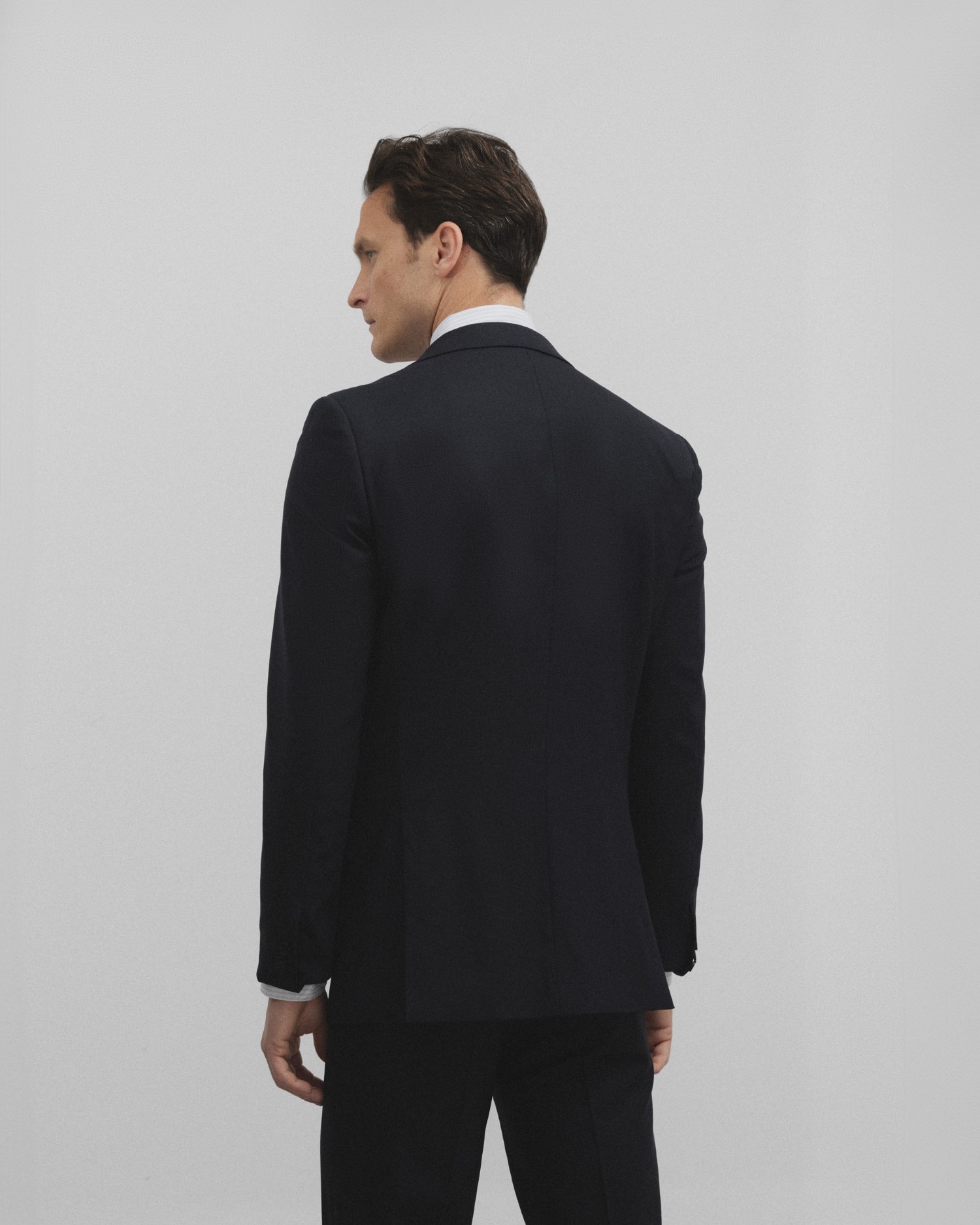 Blazer Slim Liso em Azul-marinho Azul-marinho-2