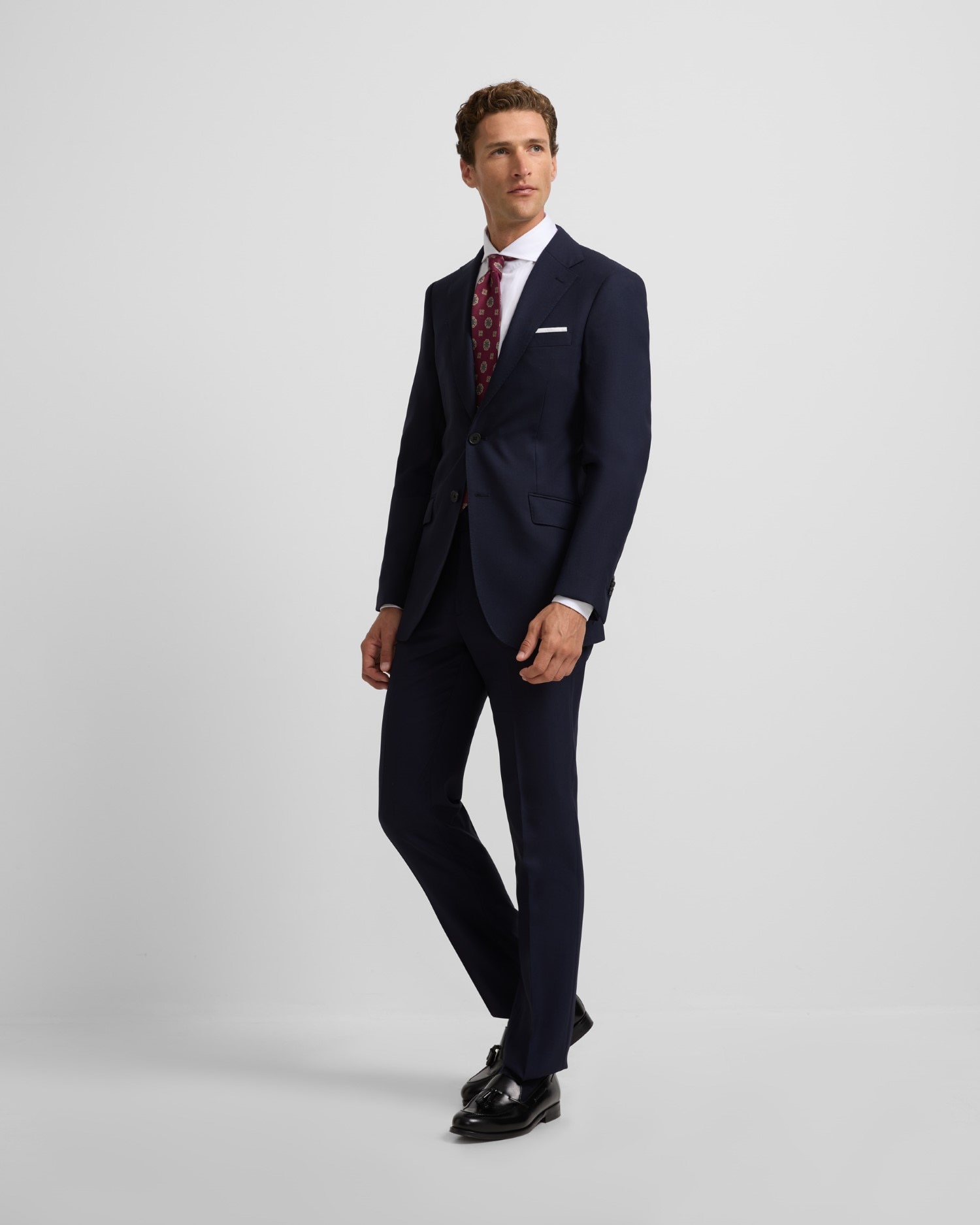 Blazer de Fato com Estrutura Azul-marinho Azul-marinho-3