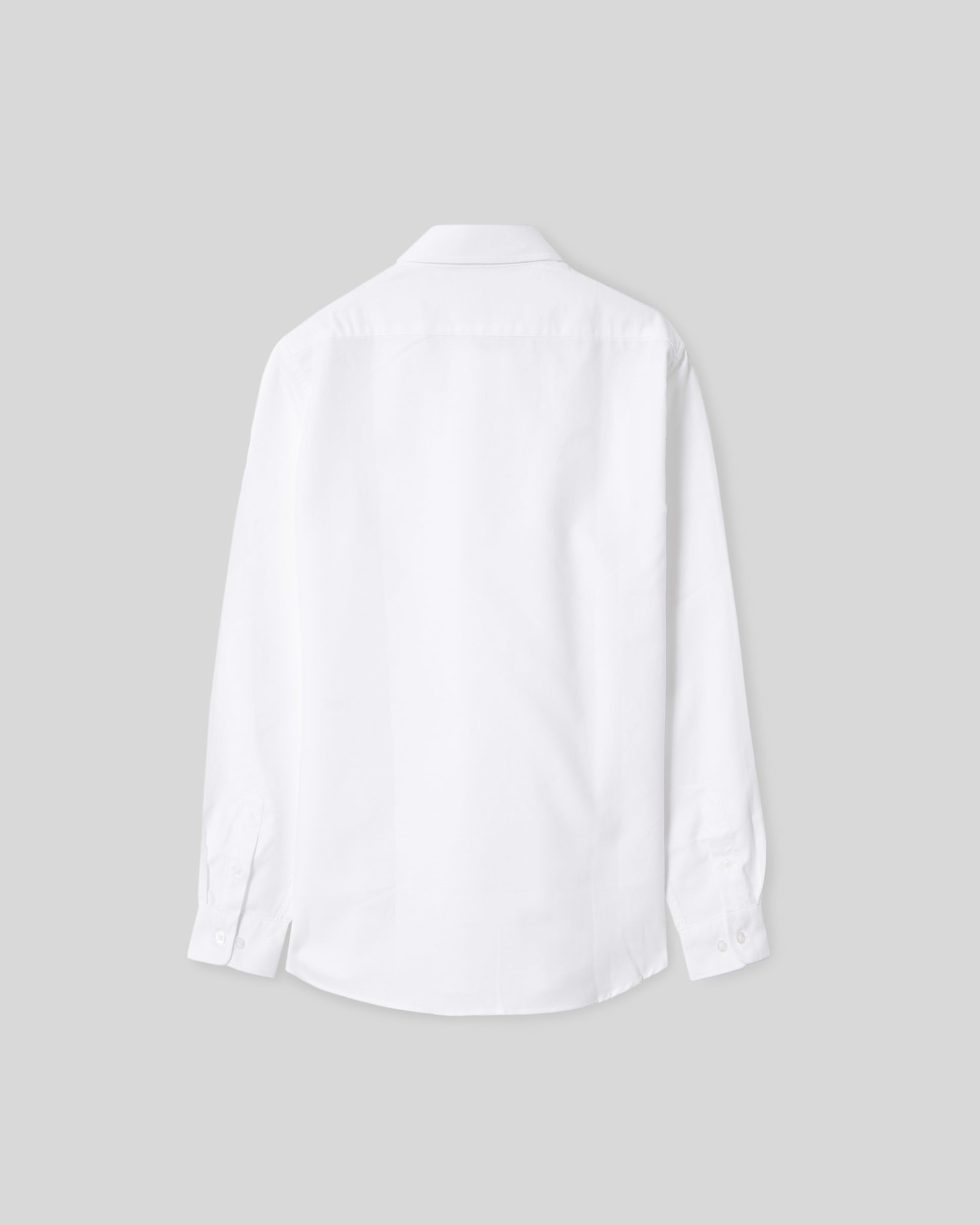 Camisa Infantil Lisa de Manga Comprida Azul-Claro Silbon Branco-2