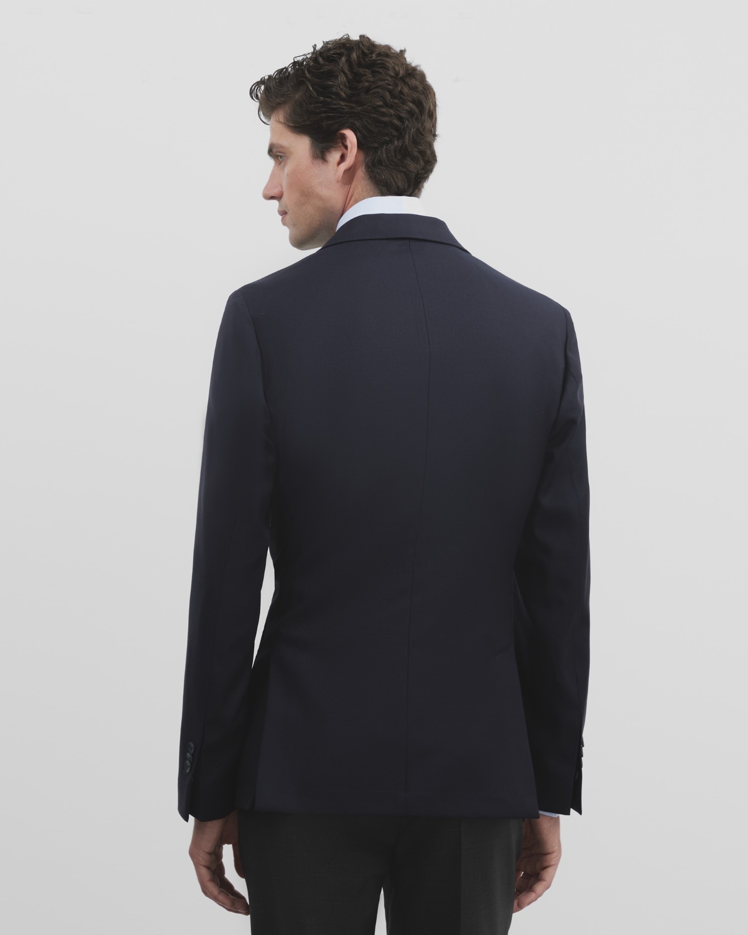 Blazer Strech Cruzado Azul-marinho Azul-marinho-2