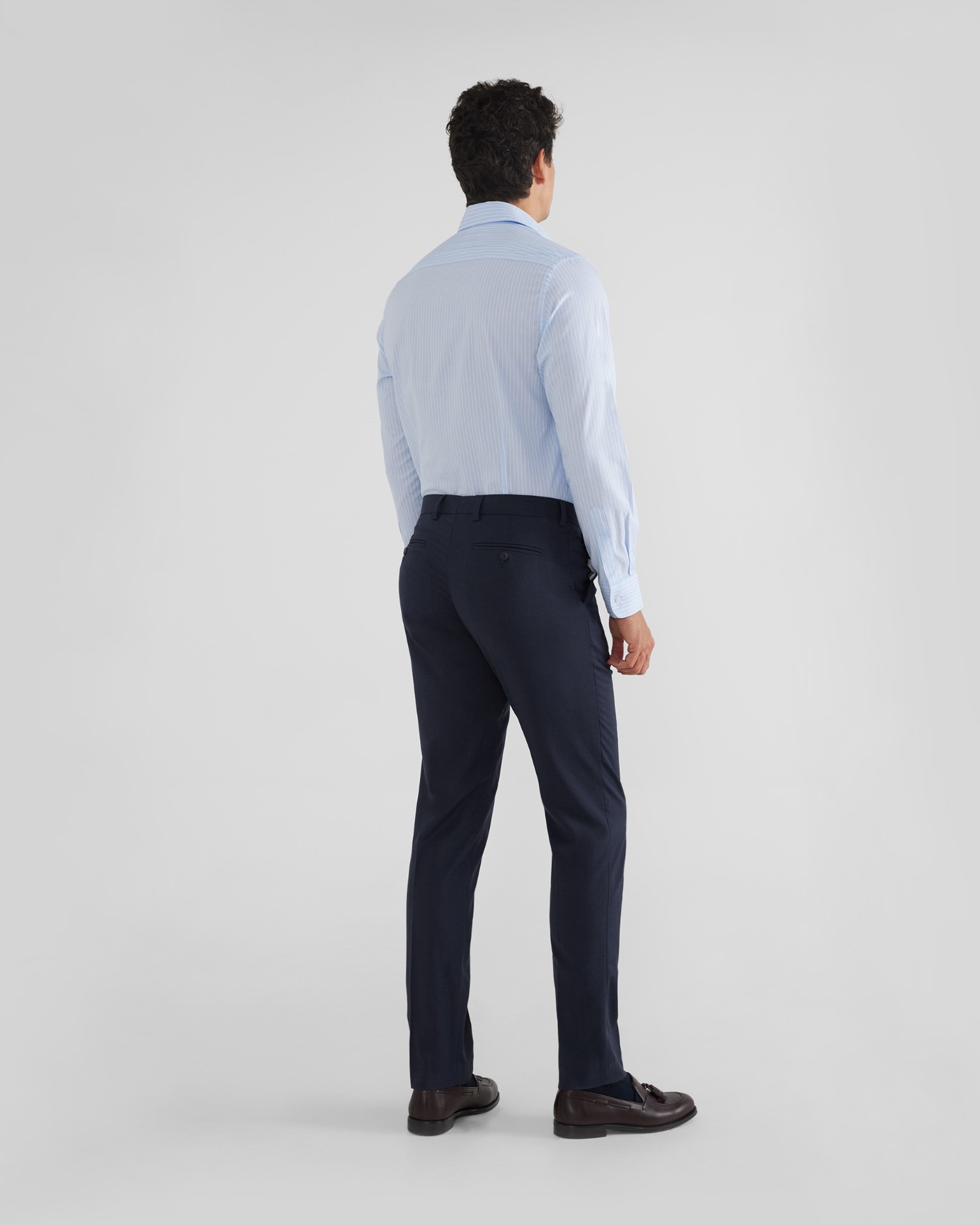Calças de Fato Classic em Azul Médio Azul-índigo-2