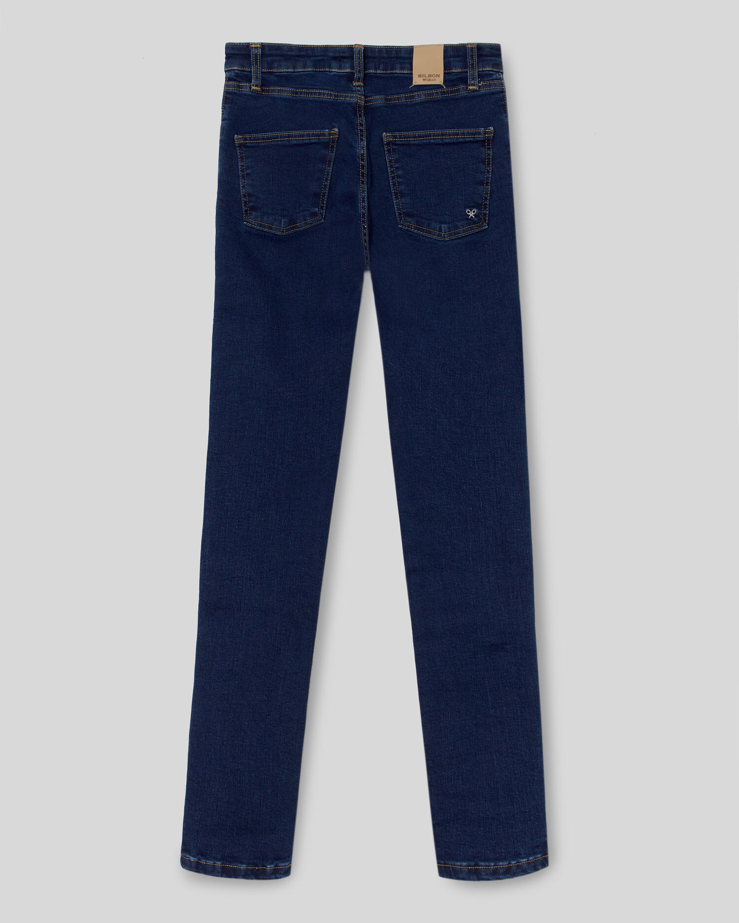 Jeans Slim Fit Denim Médio Azul-6