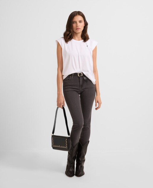 Imagem 0 de Jeans Straight Slim Fit em Cinzento