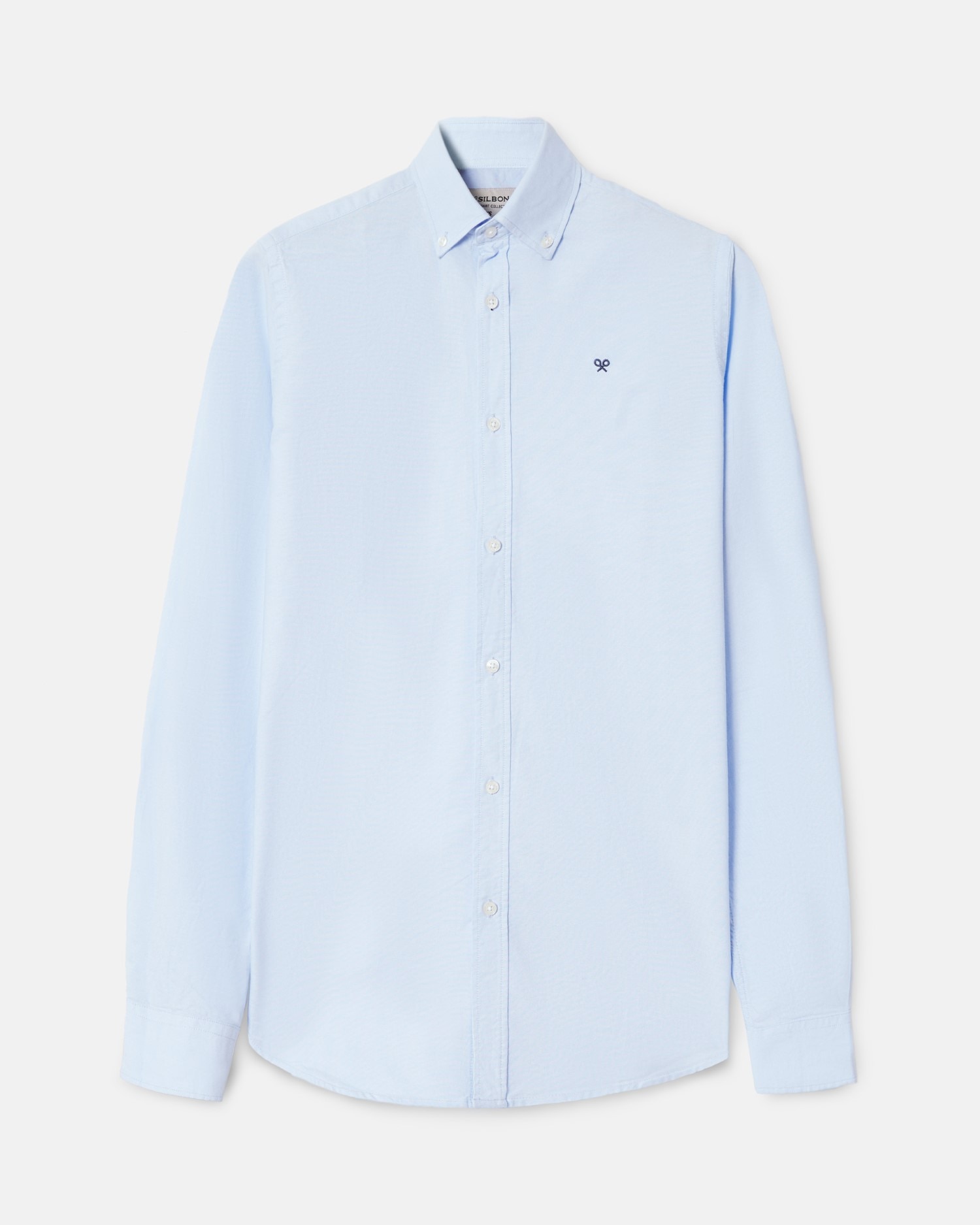 Camisa Sport Oxford Celeste Azul-claro-4