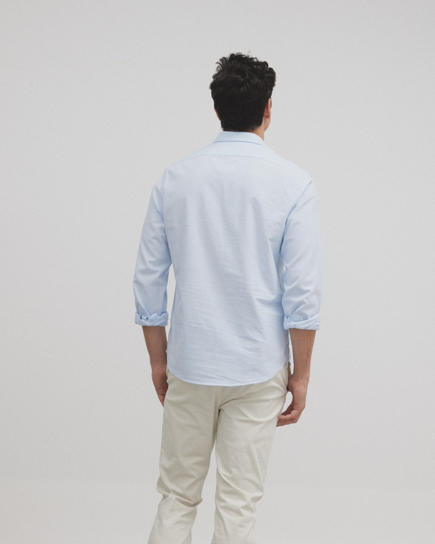 Camisa Polera Sport Oxford Celeste Celeste-2