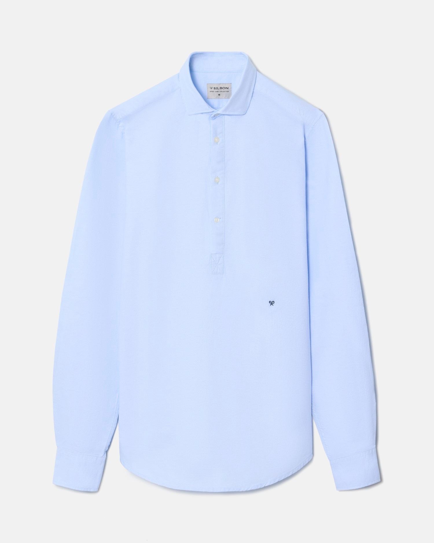 Camisa Polera Sport Oxford Celeste Celeste-4