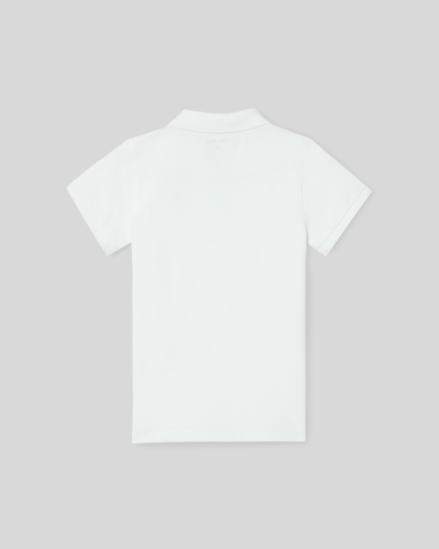 Polo Infantil Clássico de Algodão Silbon Branco-2