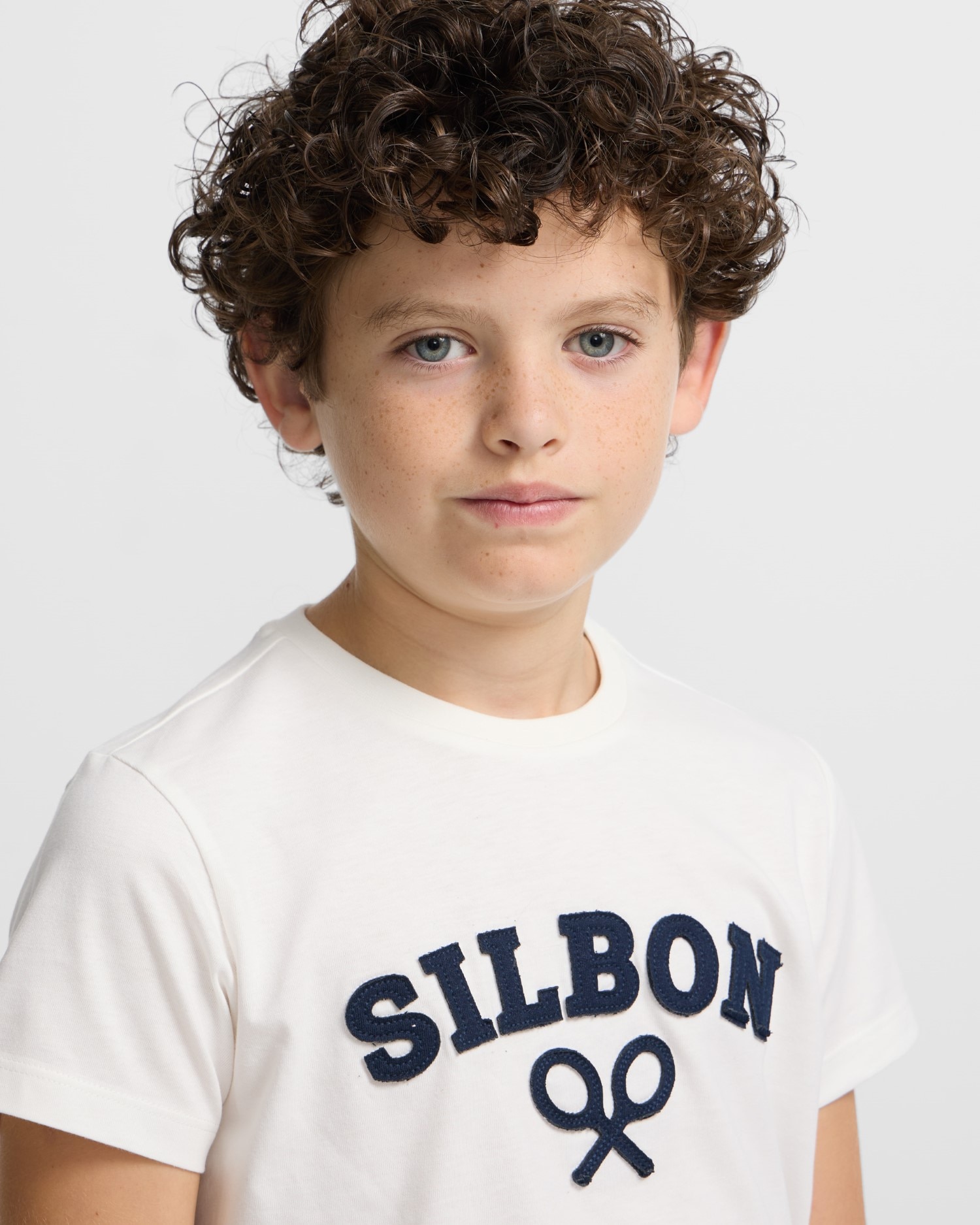 T-shirt Infantil com Desenho Frontal Branco-3