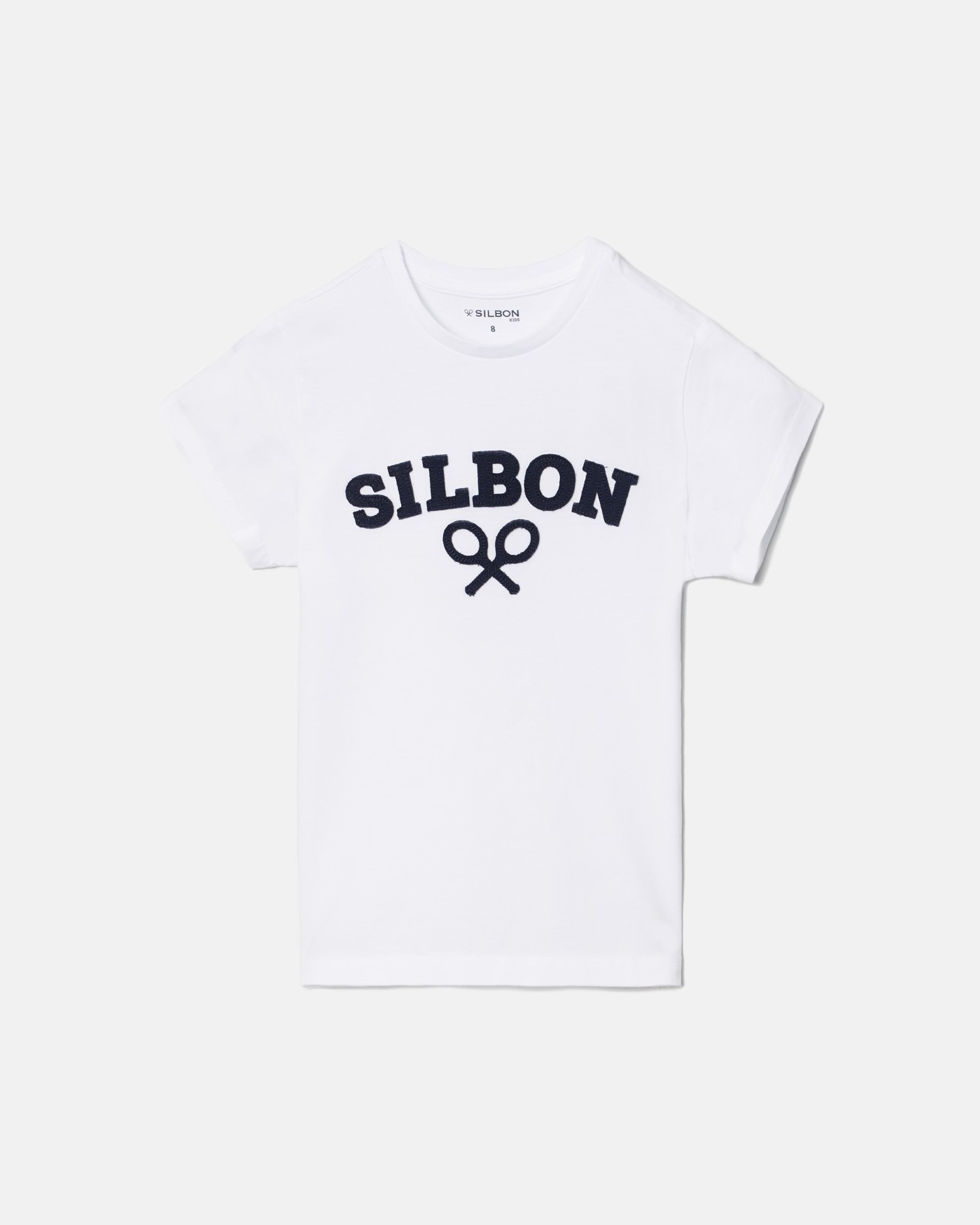 T-shirt Infantil com Desenho Frontal Branco-4