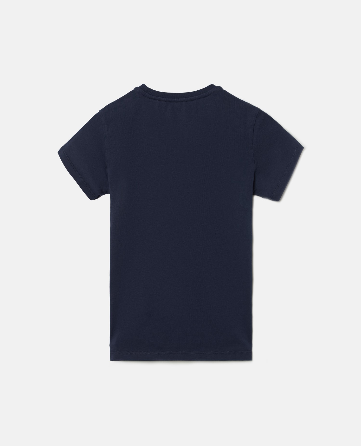 T-shirt Infantil com Raquete Média de Manga Curta Silbon Azul-marinho-2