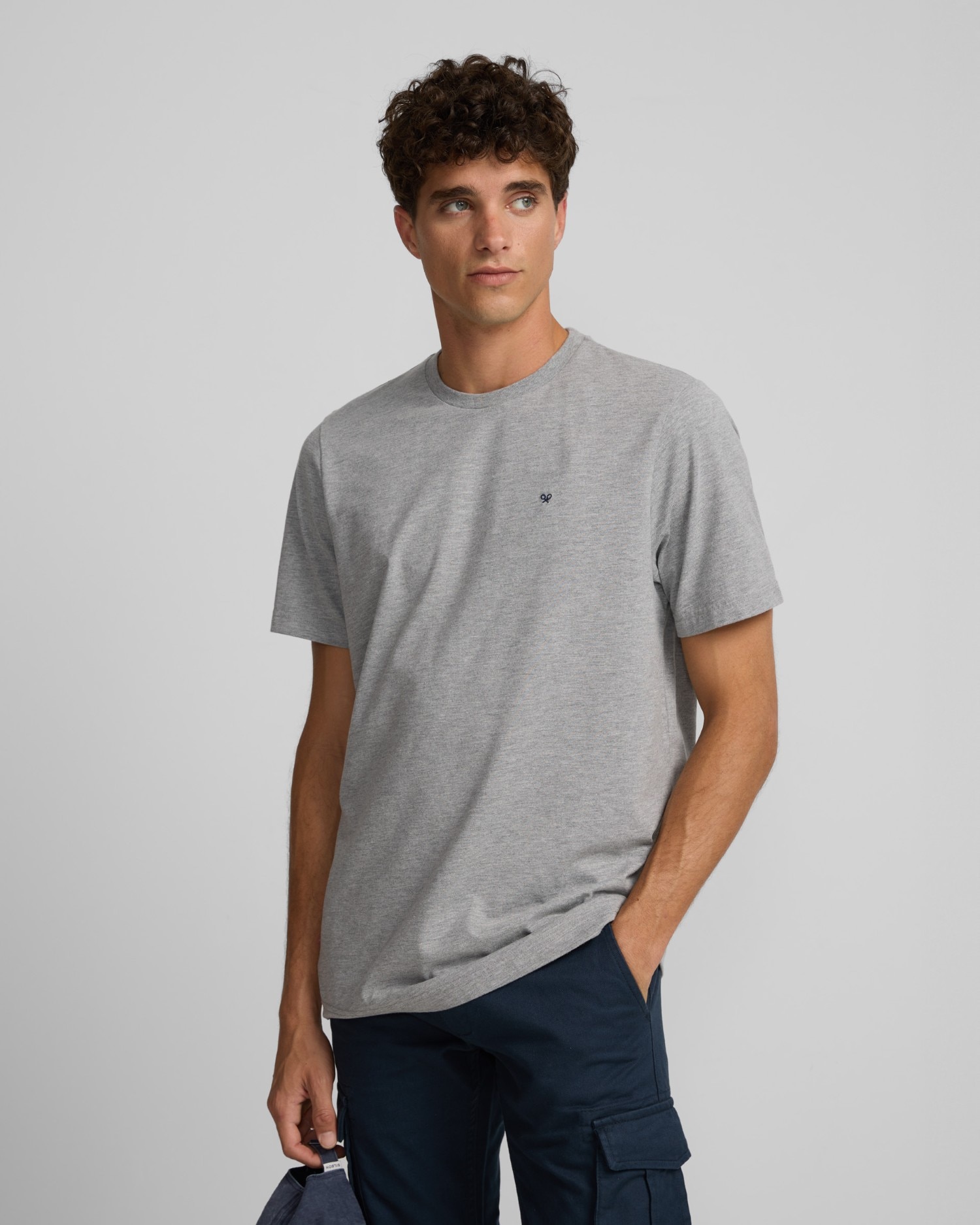 Imagem 0 de T-shirt Silbon Minilogo Cinzenta