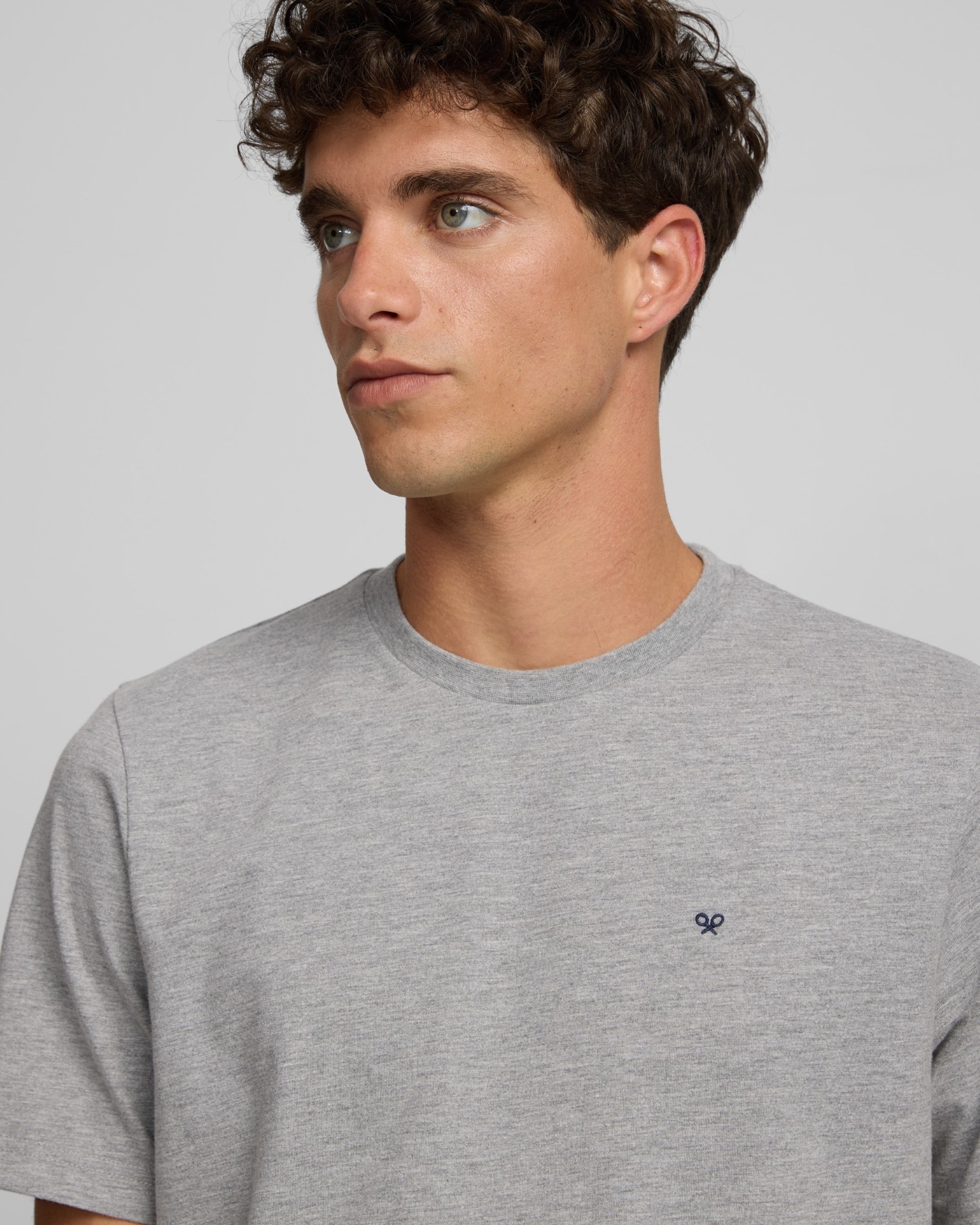 T-shirt Silbon Minilogo Cinzenta Cinzento-3