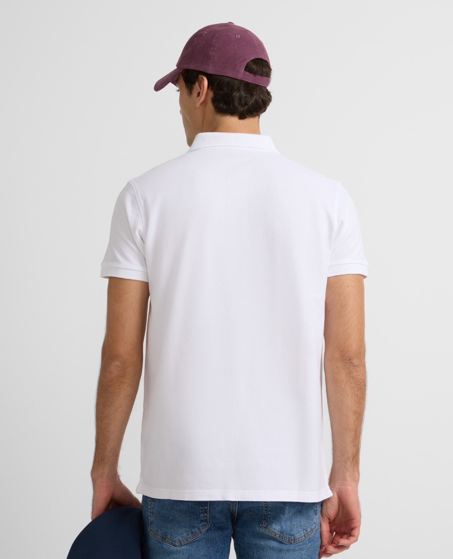 Polo Clássico Liso Branco-2