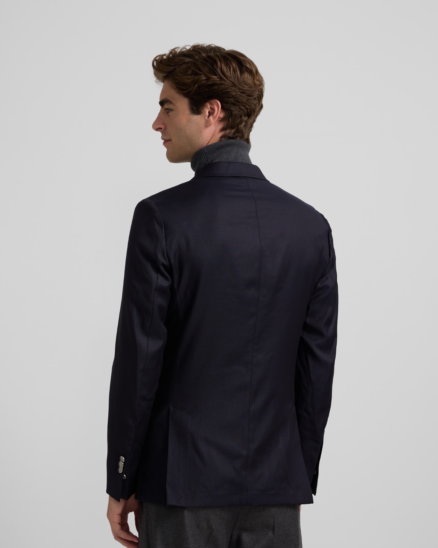 Blazer Stretch Clássico Navy Azul-marinho-2