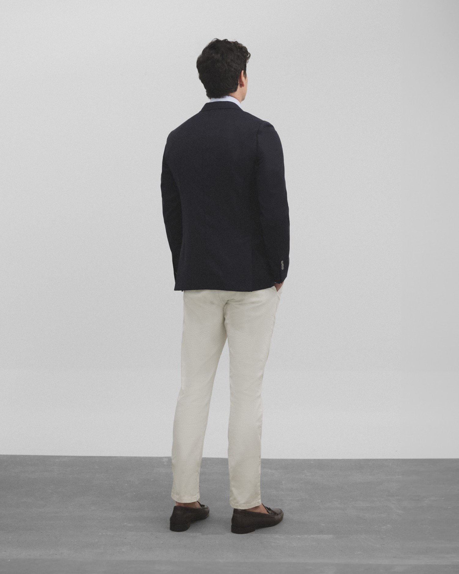 Blazer Stretch Clássico Navy Azul-marinho-2