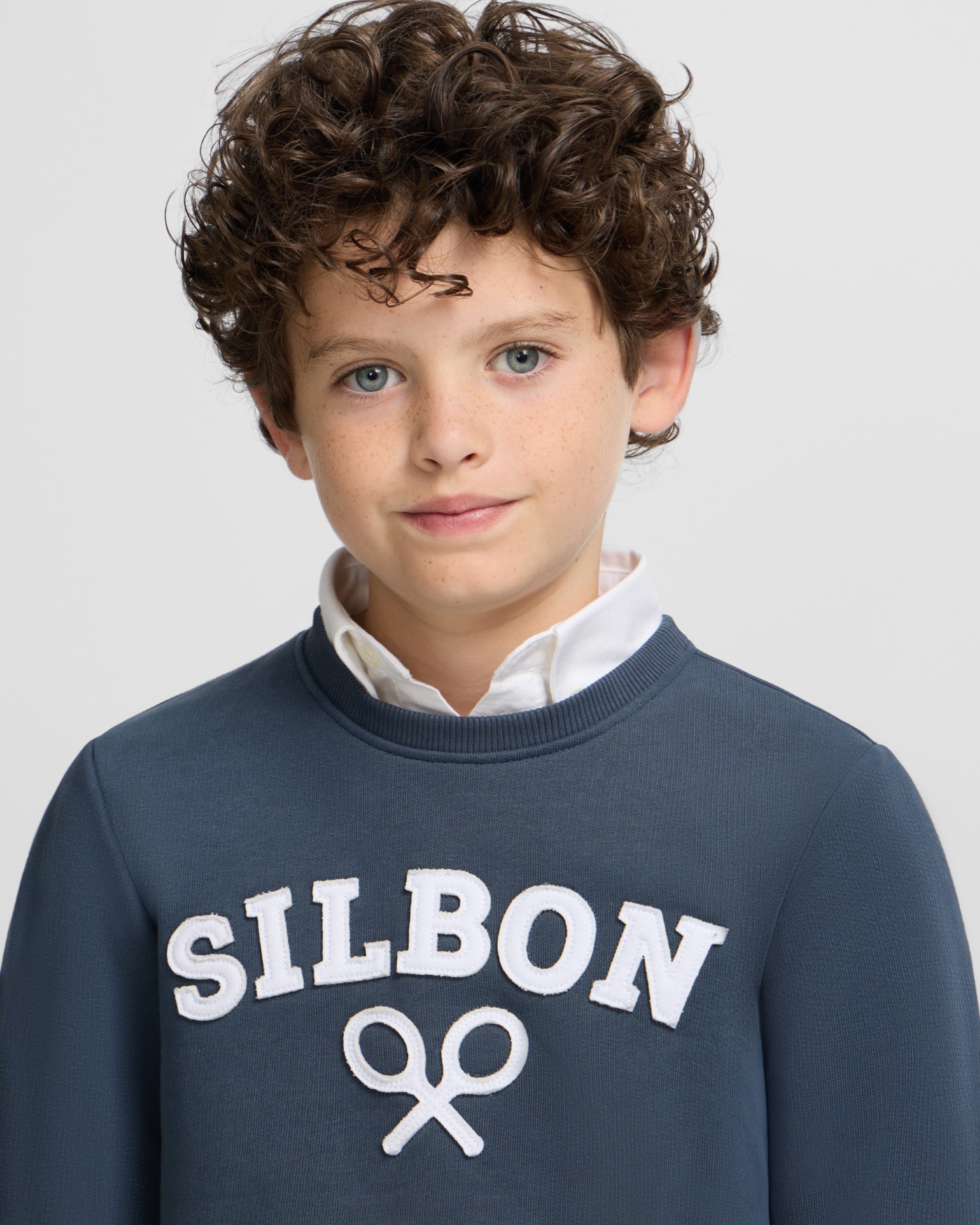 Sweatshirt Infantil Azul-marinho com Desenho Frontal Azul-marinho-3