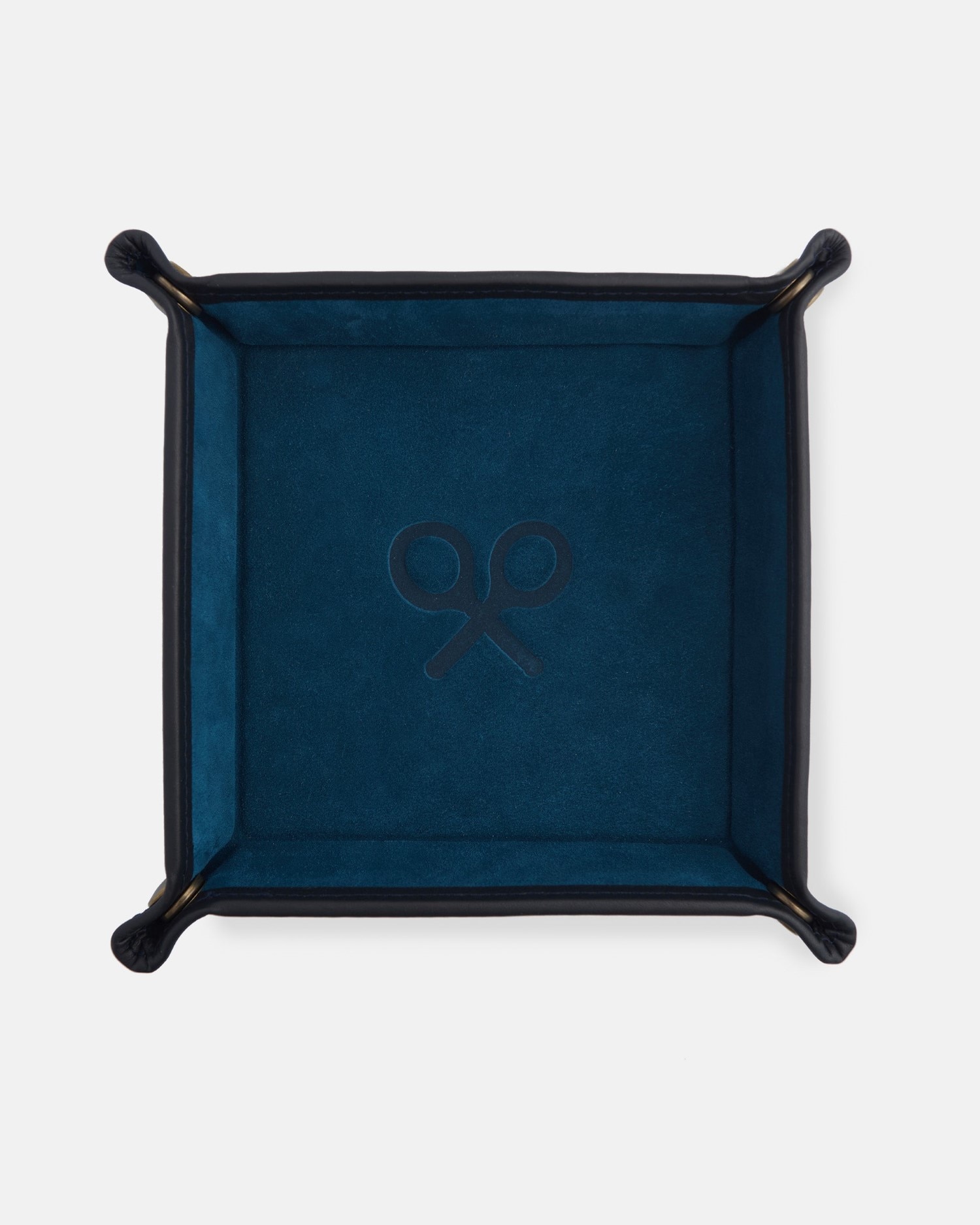 Imagem 0 de Vazia-bolsos de Pele em Azul