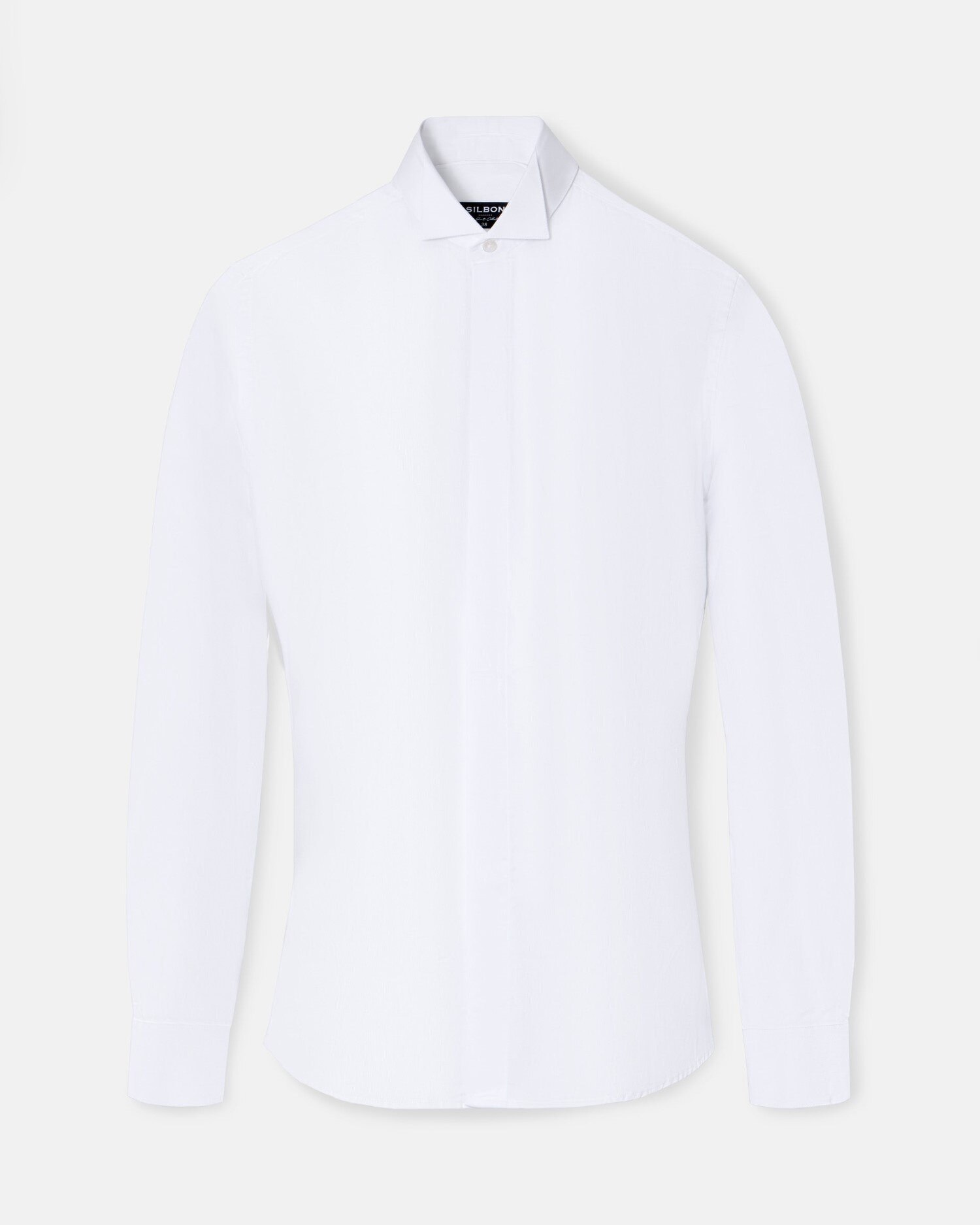 Camisa Formal de Gola Smoking Branca Branco-4