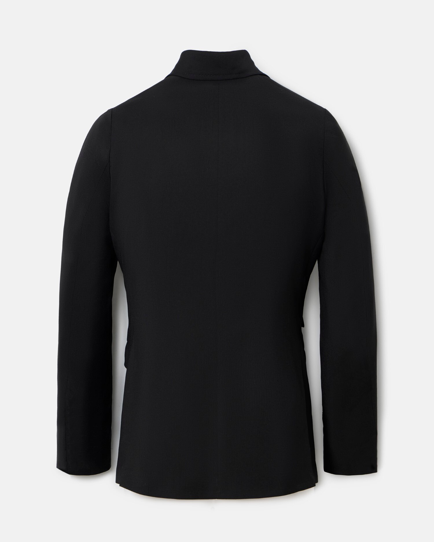 Blazer de Fato Slim Liso em Preto Preto-5