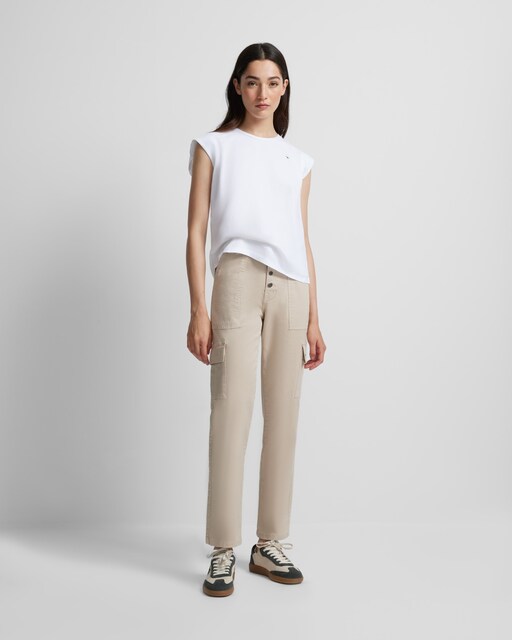 Imagem 0 de Calças Retas Cargo Bege