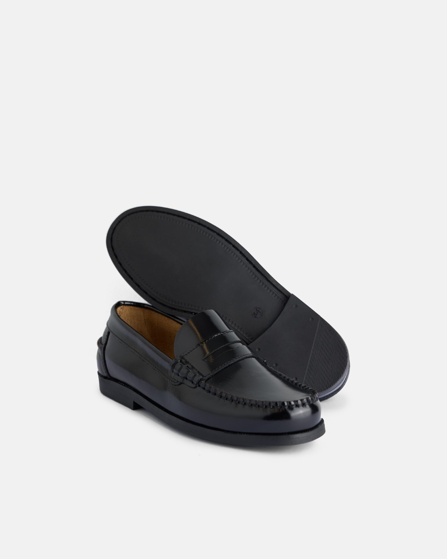 Mocassins Antifaz em Pele Preto-5