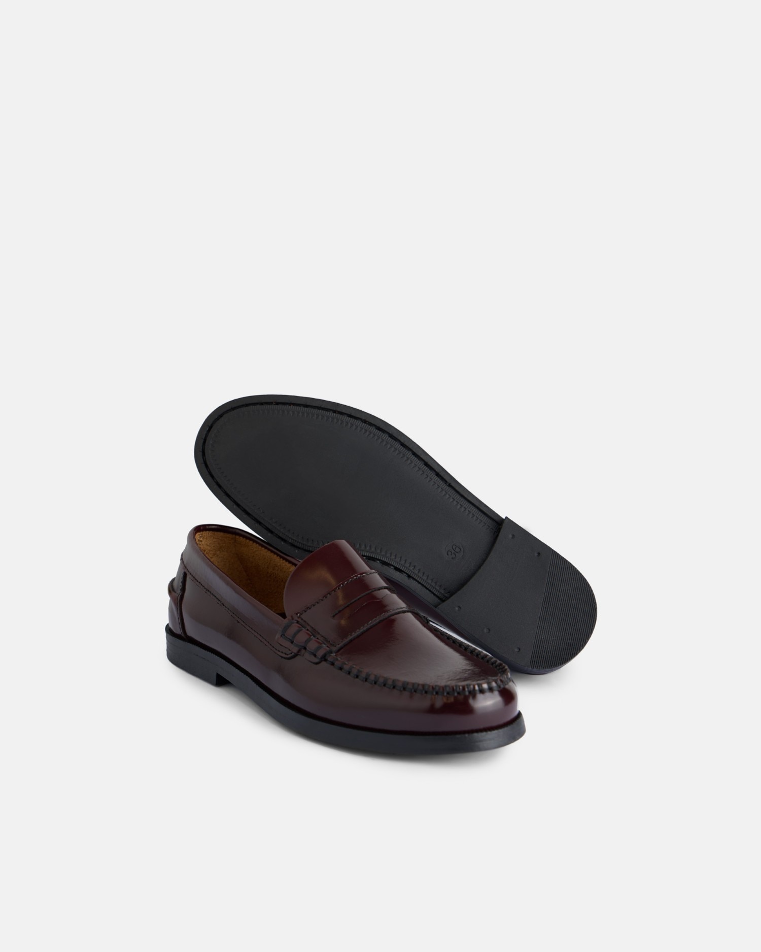 Mocassins Infantil Antifaz Silbon Bordeaux-5