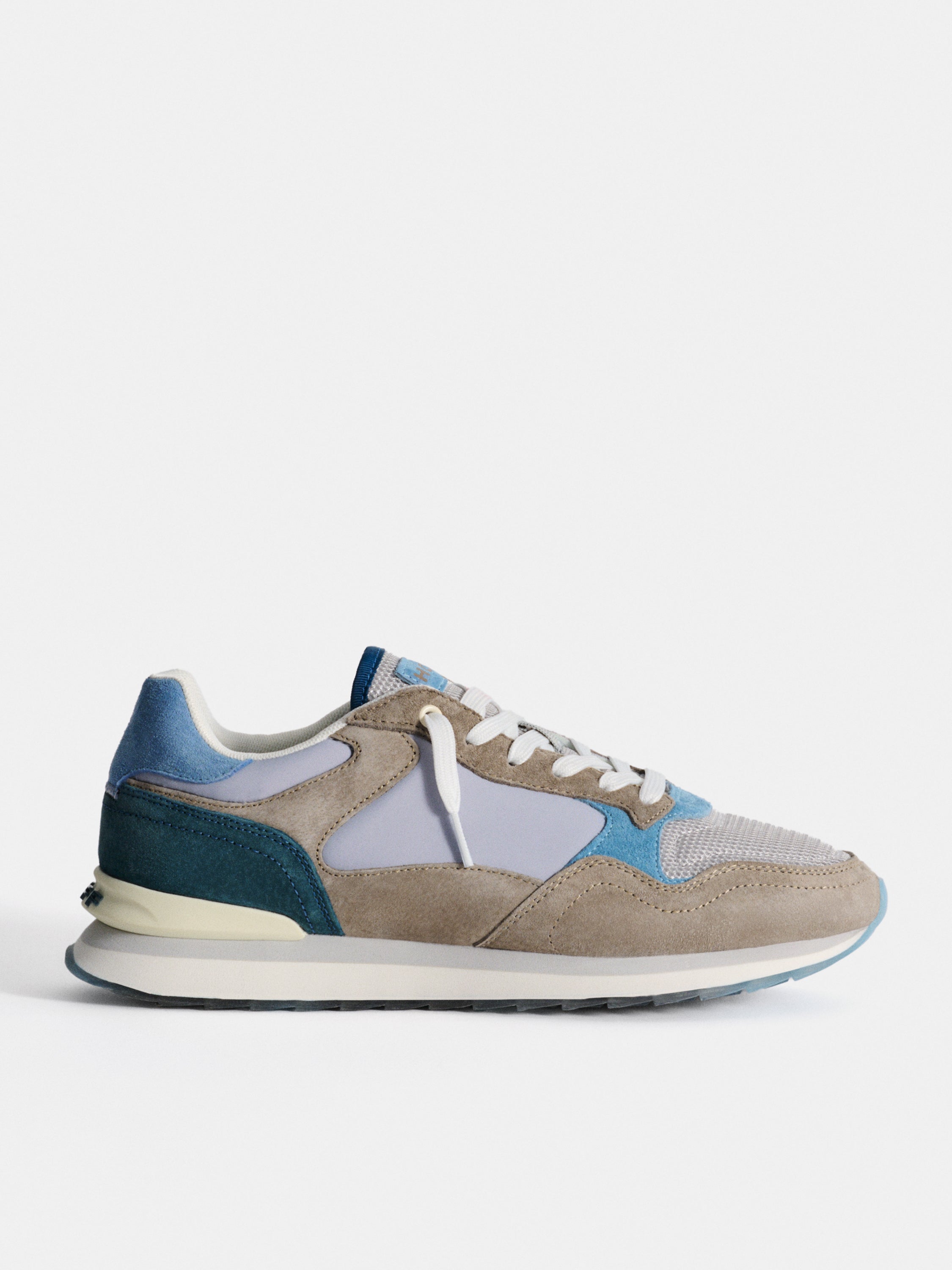 Sapatilhas Desportivas Bristol em Pele Combinada Multicolor-1